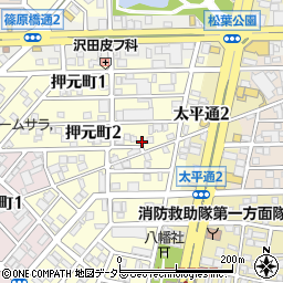 愛知県名古屋市中川区押元町2丁目周辺の地図