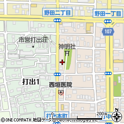 愛知県名古屋市中川区打中1丁目80周辺の地図