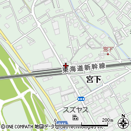 静岡県富士市宮下376周辺の地図
