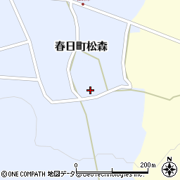 兵庫県丹波市春日町松森443周辺の地図