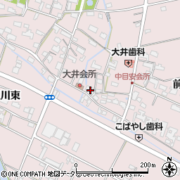 愛知県愛西市大井町浦田面686周辺の地図