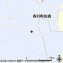 兵庫県丹波市春日町松森625周辺の地図