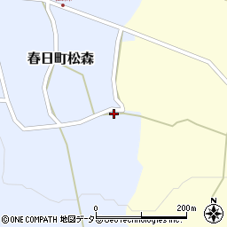 兵庫県丹波市春日町松森34周辺の地図