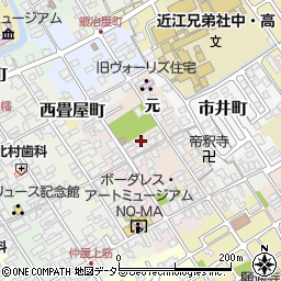 滋賀県近江八幡市博労町元15周辺の地図