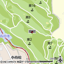 愛知県豊田市田籾町境川周辺の地図