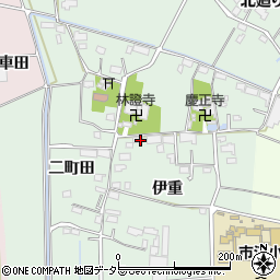 愛知県愛西市西條町伊重79周辺の地図