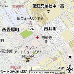 滋賀県近江八幡市慈恩寺町周辺の地図