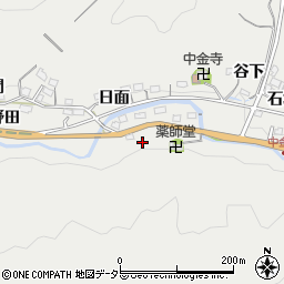 愛知県豊田市中金町清水口周辺の地図