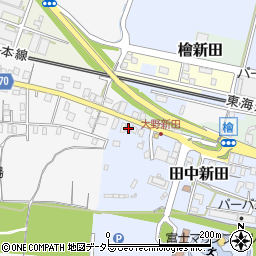 静岡県富士市田中新田174周辺の地図