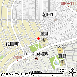 滋賀県大津市花園町17-11周辺の地図