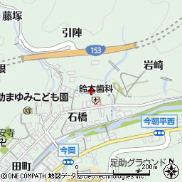 愛知県豊田市足助町城山49-2周辺の地図