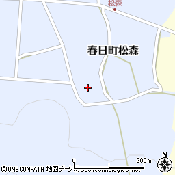兵庫県丹波市春日町松森650周辺の地図