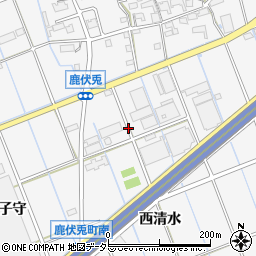 愛知県津島市鹿伏兎町周辺の地図