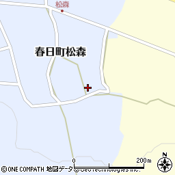 兵庫県丹波市春日町松森40周辺の地図