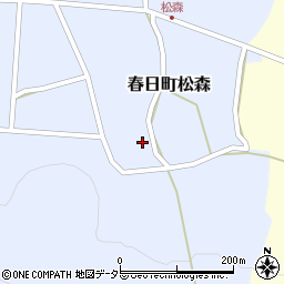 兵庫県丹波市春日町松森546周辺の地図