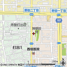 愛知県名古屋市中川区打中1丁目76周辺の地図