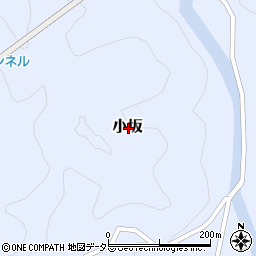 岡山県勝田郡奈義町小坂周辺の地図