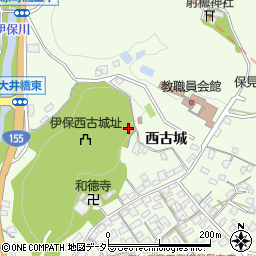愛知県豊田市保見町西古城周辺の地図