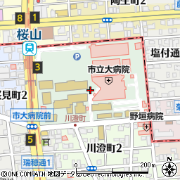 愛知県名古屋市瑞穂区瑞穂町（川澄）周辺の地図