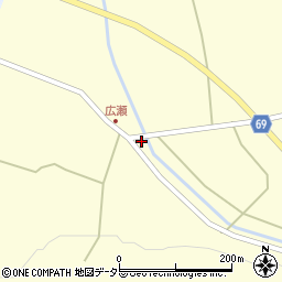 兵庫県丹波市春日町広瀬134周辺の地図