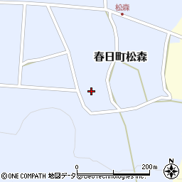 兵庫県丹波市春日町松森627周辺の地図