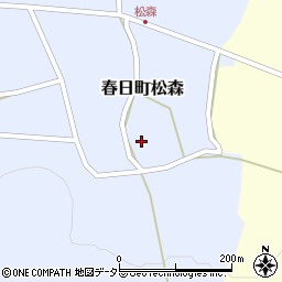 兵庫県丹波市春日町松森438周辺の地図