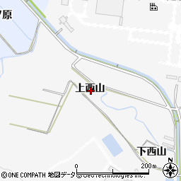 愛知県豊田市亀首町上西山周辺の地図