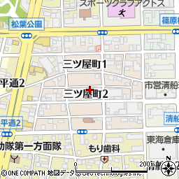 愛知県名古屋市中川区三ツ屋町周辺の地図