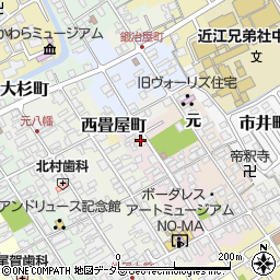 滋賀県近江八幡市博労町元28周辺の地図