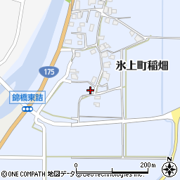 兵庫県丹波市氷上町稲畑876周辺の地図