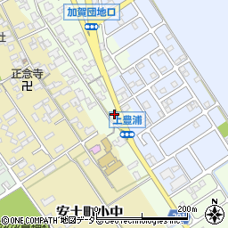 滋賀県近江八幡市安土町上豊浦1098周辺の地図