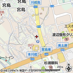 魚民新富士駅前店周辺の地図