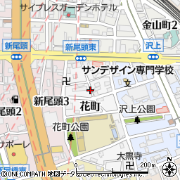愛知県名古屋市熱田区花町周辺の地図