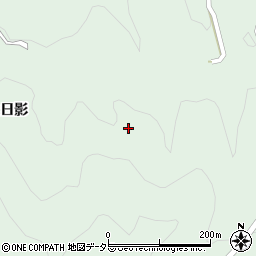 愛知県豊田市川面町（大日影）周辺の地図