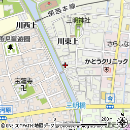 愛知県海部郡蟹江町今川東上43周辺の地図