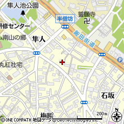 愛知県名古屋市昭和区広路町石坂79周辺の地図
