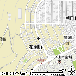 滋賀県大津市花園町12周辺の地図