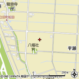 愛知県愛西市立田町（ギロ）周辺の地図