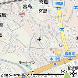 静岡県富士市川成島723周辺の地図