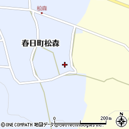 兵庫県丹波市春日町松森42周辺の地図