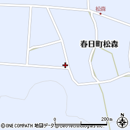 兵庫県丹波市春日町松森661周辺の地図