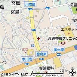静岡県富士市川成島628周辺の地図