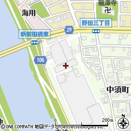 名古屋市上下水道局打出水処理センター周辺の地図