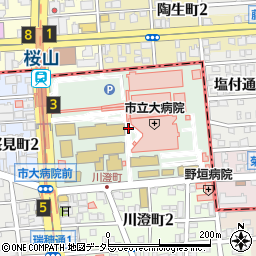 愛知県名古屋市瑞穂区瑞穂町周辺の地図