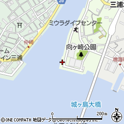 神奈川県三浦市向ヶ崎町8周辺の地図