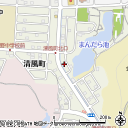 滋賀県大津市清風町7-3周辺の地図