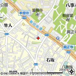 愛知県名古屋市昭和区広路町石坂80-34周辺の地図