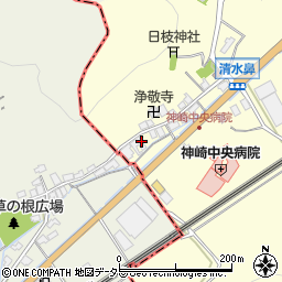 かべ与左官店周辺の地図