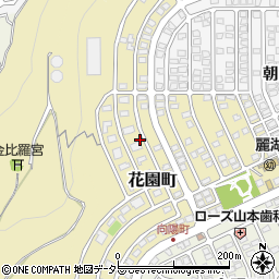 滋賀県大津市花園町11周辺の地図
