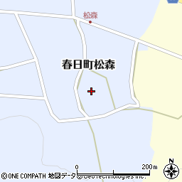 兵庫県丹波市春日町松森427周辺の地図